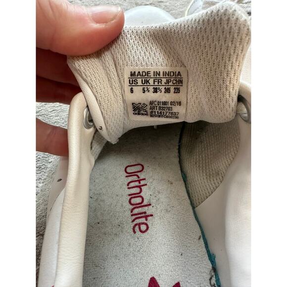 Adidas Stan Smith Sneakers White Pink Women’s 7.5 / Men’s 6 - Picture 6 of 6